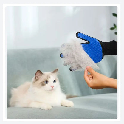 Pet Glove Cat Grooming Glove Cat Hair Deshedding Brush Gloves Dog Comb for Cats Bath Hair Remover Clean Massage Brush for Animal